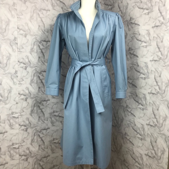 Rare London Fog Long Trench Coat - Picture 3 of 8